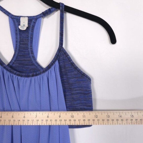 Lululemon Women's 4 No Limits Bra Tank Top Lullaby Wee Are From Space Cadet Blue - Picture 10 of 13